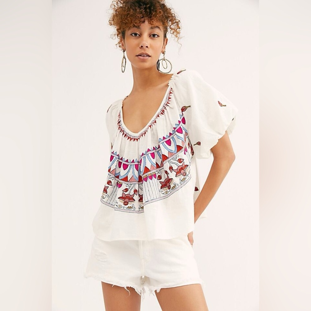 Free People Wind In Her Hair Top